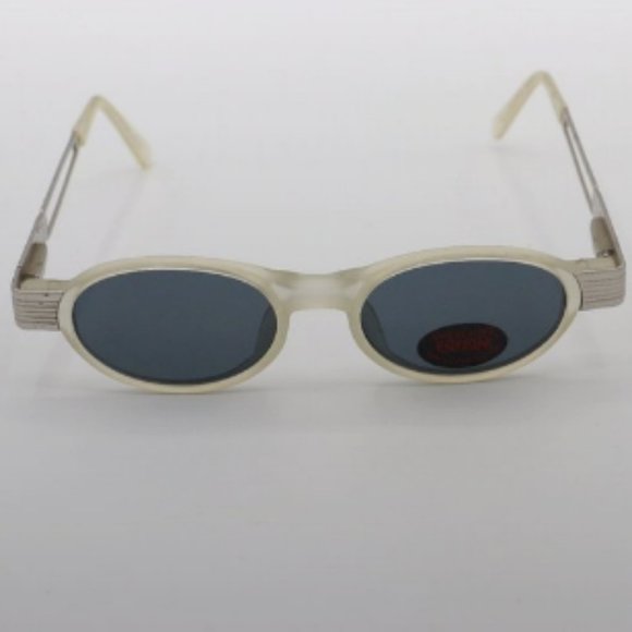 Cream Oval Sunglasses - Picture 1 of 2